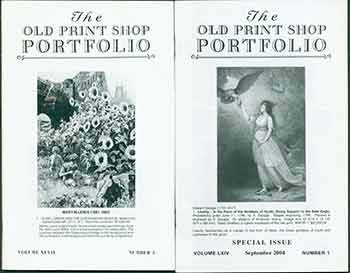 Item #18-9513 The Old Print Shop Portfolio Vol. 47, no. 3 & Vol. 64, no. 1 (Special Issue) (Two Gallery Catalogs). ed Robert K. Newman.