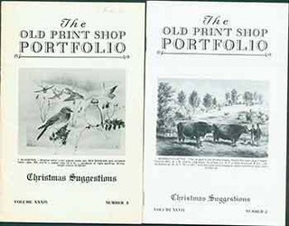 Item #18-9514 The Old Print Shop Portfolio Vol. 34, no. 3 (Christmas Suggestions) & Vol. 47,...