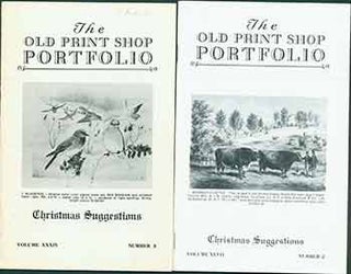 Item #18-9514 The Old Print Shop Portfolio Vol. 34, no. 3 (Christmas Suggestions) & Vol. 47, no....