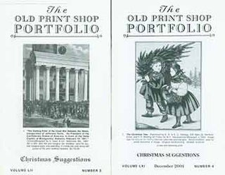 Item #18-9515 The Old Print Shop Portfolio Vol. 52, no. 3 (Christmas Suggestions) & Vol. 61, no....