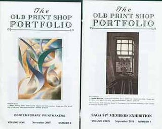 Item #18-9516 The Old Print Shop Portfolio Vol. 67, no. 3 (Contemporary Printmakers) & Vol. 74,...