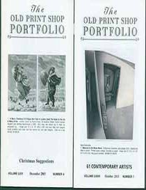 Item #18-9519 The Old Print Shop Portfolio Vol. 63 no. 4 (Christmas Suggestions) & Vol. 73, no. 1 (61 Contemporary Artists) (Two Gallery Catalogs). ed Robert K. Newman.