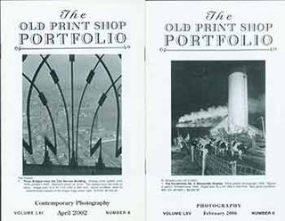 Item #18-9524 The Old Print Shop Portfolio Vol. 61 no. 8 (Contemporary Photography) & Vol. 65 no....