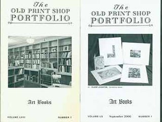 Item #18-9525 The Old Print Shop Portfolio Vol. 58 no. 1 (Art Books) & Vol. 60 no. 1 (Art Books)...