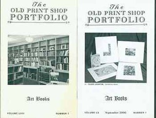 Item #18-9525 The Old Print Shop Portfolio Vol. 58 no. 1 (Art Books) & Vol. 60 no. 1 (Art...