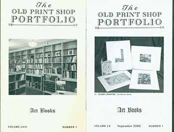 Item #18-9525 The Old Print Shop Portfolio Vol. 58 no. 1 (Art Books) & Vol. 60 no. 1 (Art Books) (Two Gallery Catalogs). ed Nancy L. Scheck.