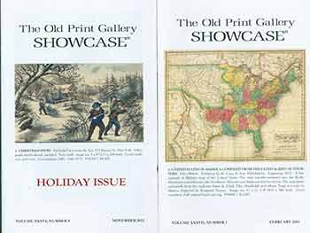 Item #18-9528 The Old Print Shop Gallery Showcase Vol. 36 no. 4 & Vol. 37 no. 1 (Two Gallery Catalogs). ed Laura Graham.