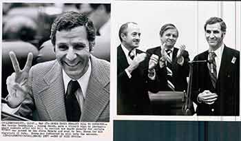 Item #18-9821 Sen George Deukmejian of California. (Two Original Photographs). Walt Zeboski.