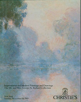 Item #19-0476 Impressionist And Modern Paintings and Drawings The Mr. and Mrs. George N. Richard...