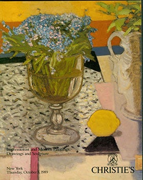 Item #19-0477 Impressionist and Modern Paintings, Drawings and Sculpture October 5, 1989....