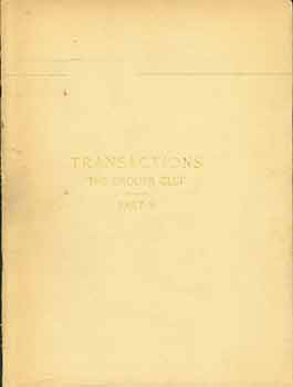 Item #19-10176 Transactions of The Grolier Club of The City of New York Part II. One of an...