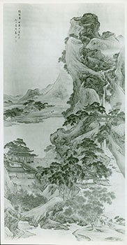 Item #19-1329 Photograph of Ancient Chinese Painting of Forested Cliffs. Freer Gallery of Art,...