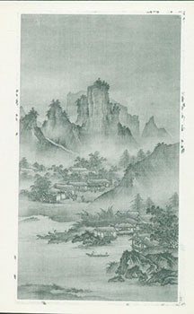 Item #19-1342 Photograph of Ancient Chinese Painting of Forested Mountains. Freer Gallery of Art,...