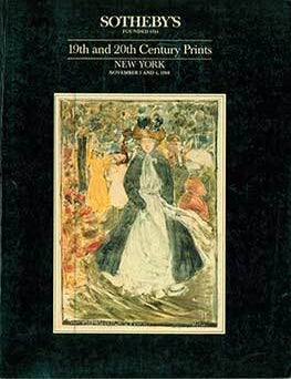 Item #19-1872 19th and 20th Century Prints. November 3 and 4, 1988. Sale #5768-TURQUOISE. Lot #1-594. Sotheby&rsquo;s, New York.