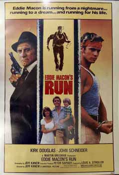 Item #19-2090 Eddie Macon’s Run. Universal City Studios, Kirk Douglas, John Schneider.