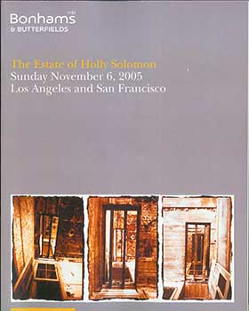 Item #19-3808 The Estate of Holly Solomon. November 6, 2005. Sale # 13401. Lot # 500-765. Los...