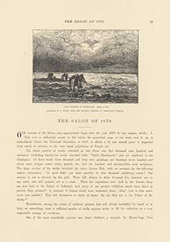 Item #19-3974 The Salon of 1879: The Fishers Of Wreckage; Monseigneur Landriot; Biblis Changed...