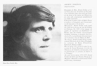 Item #19-4392 Press clipping for Armin Jordan (chef d’orchestra). Peter Stockli Bale, French...