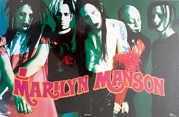 Item #19-4688 Marilyn Manson 1995 Winterland Poster, #8243. Joseph Cultice, Photographer.