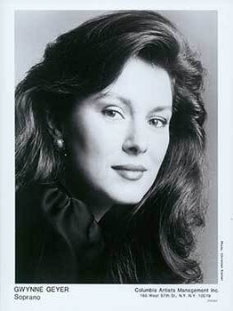 Item #19-4924 Portrait of opera soprano Gwynne Geyer. Gwynne Geyer, Christian Steiner, Columbia...