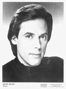 Item #19-5019 Portrait of opera tenor Adam Klein. Adam Klein, Randsman Artists Management