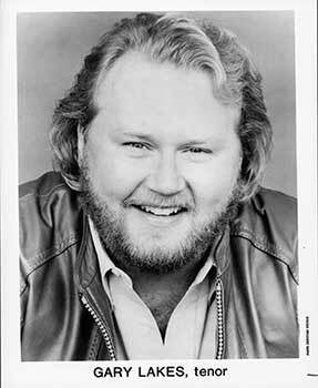Item #19-5048 Portrait of opera tenor Gary Lakes. Gary Lakes, Christian Steiner, Herbert Barrett...