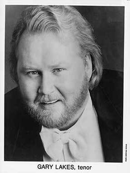 Item #19-5050 Portrait of opera tenor Gary Lakes. Gary Lakes, Christian Steiner, Herbert Barrett...
