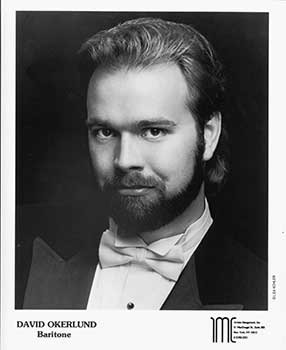 Item #19-5162 Portrait of opera baritone David Okerlund. David Okerlund, Lisa Kohler, Inc IMC...