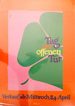Item #19-5405 Tag Der Offenen Tur: Verkauf ab Mittwoch, 24.April. [Open Door Days: Wednesday Sale]. Richard Blank, artist.