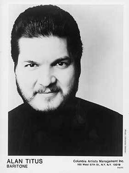 Item #19-5522 Portrait of baritone Alan Titus. Alan Titus, Christian Steiner, Photographer