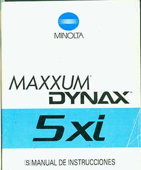 Item #19-5542 Minolta Camera manual de instrucciones for the Maxxum 5xi. Minolta Camera Co