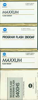 Item #19-5546 Minolta Maxxum Flash 1800AF & Flash 2800AF owner’s manuals in English and French...