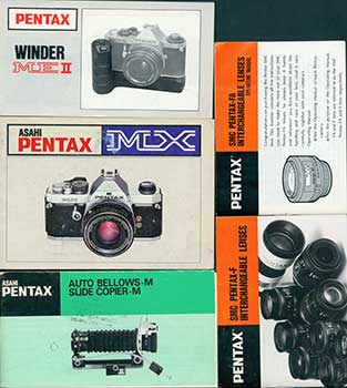 Item #19-5559 Pentax manuals for the SMC Pentax-F and Pentax-FA Interchangeable Lenses, the Auto...