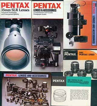 Item #19-5562 Pentax manuals for 35mm SLR Lenses, SMC Pentax FA 645 Interchageable Lenses, SMC...