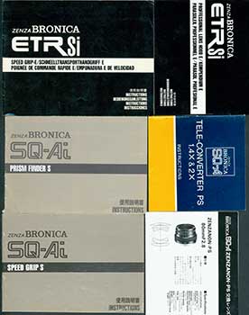 Item #19-5565 Zenza Bronica manuals for the Tele-Converter PS 1.4x & 2x, Professional Lens Hood...