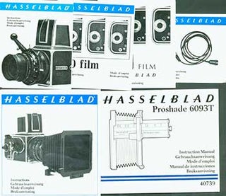 Item #19-5568 Hasselblad instruction manuals for the Proshade 6093T, 220 Film, Professional Lens...