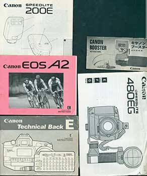 Canon instruction manuals for Speedlite 200E E , Speedlite 480EG E/F/G ,  Booster E/J , the EOS A2 E , and Technical Back E E | Canon