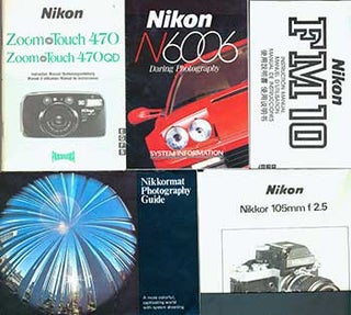 Item #19-5833 Nikon Camera manuals for the Nikon FM10, Nikkor 1-5mm f/2.5, and Nikon Zoom Touch...