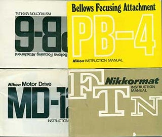 Item #19-5837 Nikon instruction manuals for the Bellows Focusing Attachment PB-4, Bellows...