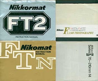 Item #19-5842 Nikon instruction manuals for the Nikkormat FT2, Nikomat FTN, Nikon N6006/N600...