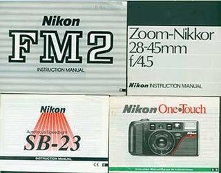 Item #19-5847 Nikon instruction manuals for the Zoom-Nikkor 28-45mm f/4.5, Nikon One Touch, Nikon...