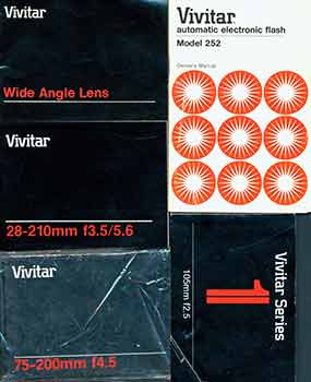 Item #19-5889 Vivitar owner’s manuals for the Wide Angle Lens, 105mm f2.5, 75-200mm f4.5,...