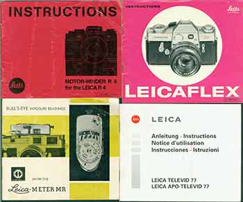 Leica Camera AG (Germany) - Leica Instruction Manuals for the Motor-Winder R4, Leica Meter Mr, Leicaflex, Leica Televid 77/Leica Apo-Televid 77