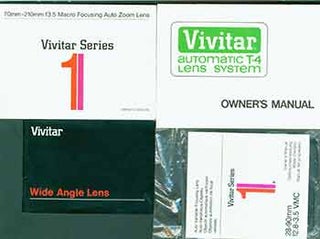 Item #19-5900 Vivitar instruction manuals for the Vivitar Series 1 70mm-210mm f3.5 zoom lens,...