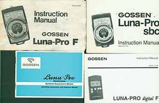 Item #19-5914 Bogen instruction manuals for the Gossen Luna-pro digital F, Gossen Luna-pro sbc,...