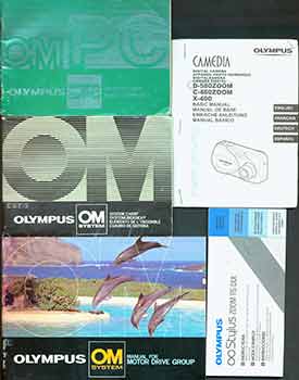 Item #19-5924 Olympus owner’s manuals for the OM System Motor Drive Group, OM PC, Stylus Zoom...