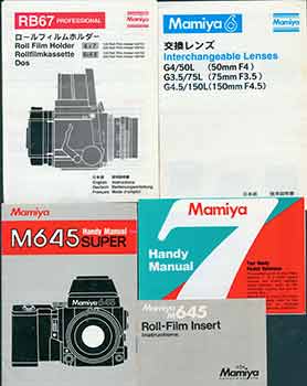 Item #19-5927 Mamiya manuals for the RB67 Professional Roll Film Holder, the M645 and M645...
