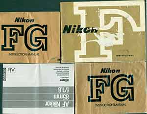 Item #19-5930 Nikon Camera manuals for the Nikon FM, Nikon FE and Nikon FG, Nikon Corporation, Tokyo