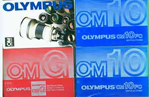 Item #19-5947 Olympus Manuals for OM G, OM 10 FC and product list for OM System lenses. Olympus...