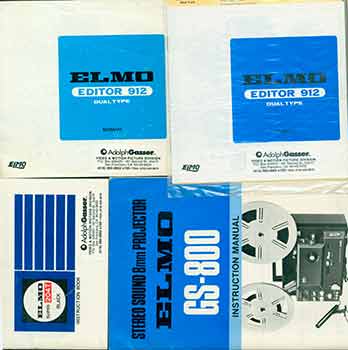Elmo - Elmo Instruction Manuals for the Editor 912 Dual Type (X2), Gs-800, and Super 204t